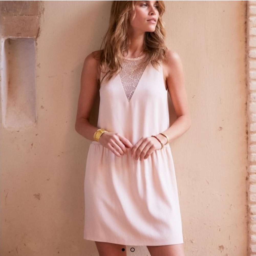 NWTs SEZANE Dress in Blush Pink size 36